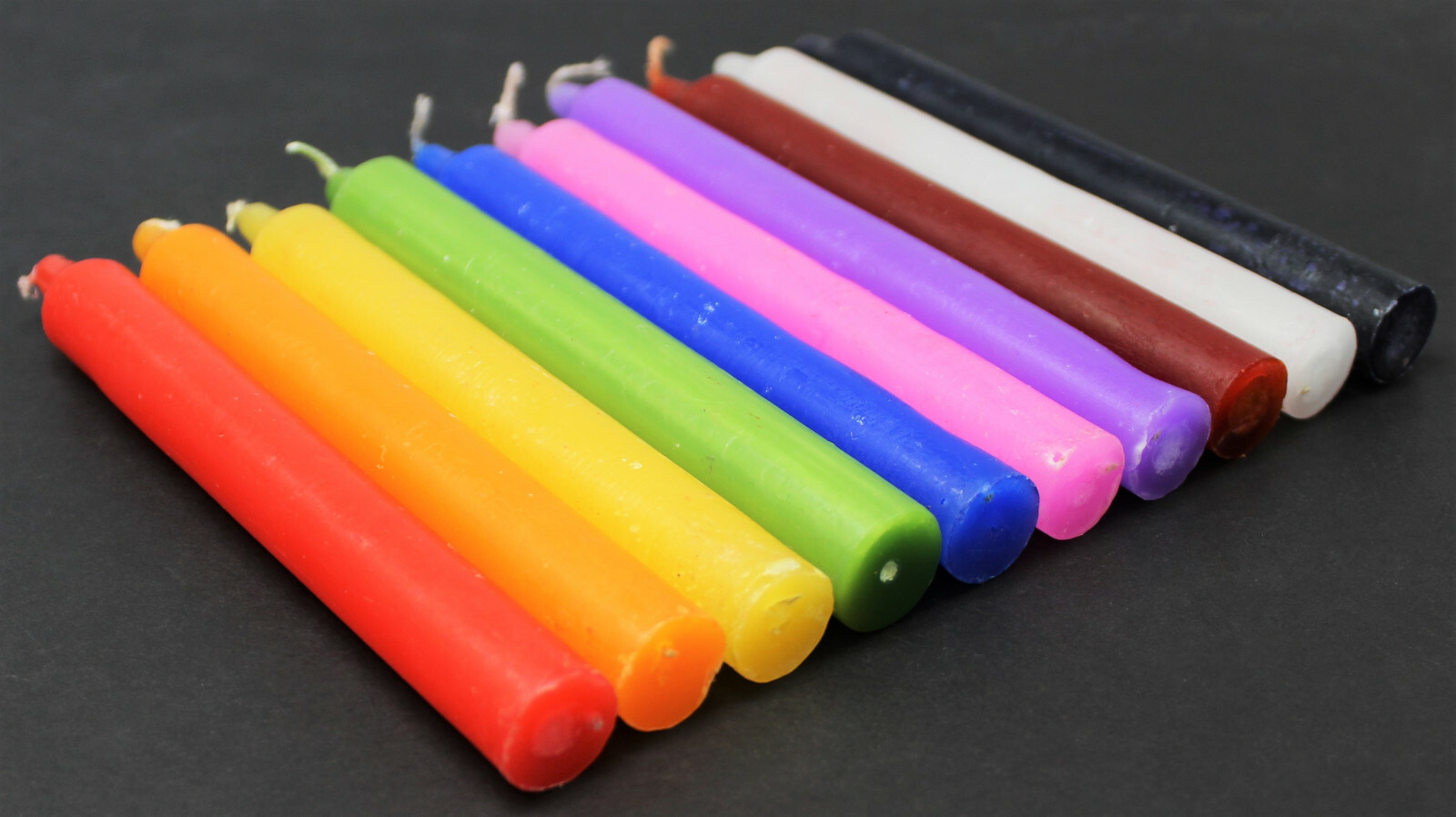 Bulk Lot of 50 x 6″ Taper Spell Candles: ASSORTED COLOR (Wicca Altar Household)