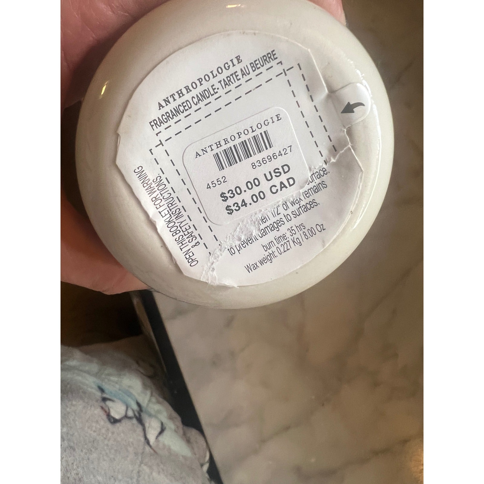 Anthropologie Mosaic Tile Candle Vanity Bathroom Cup NWT Great Gift