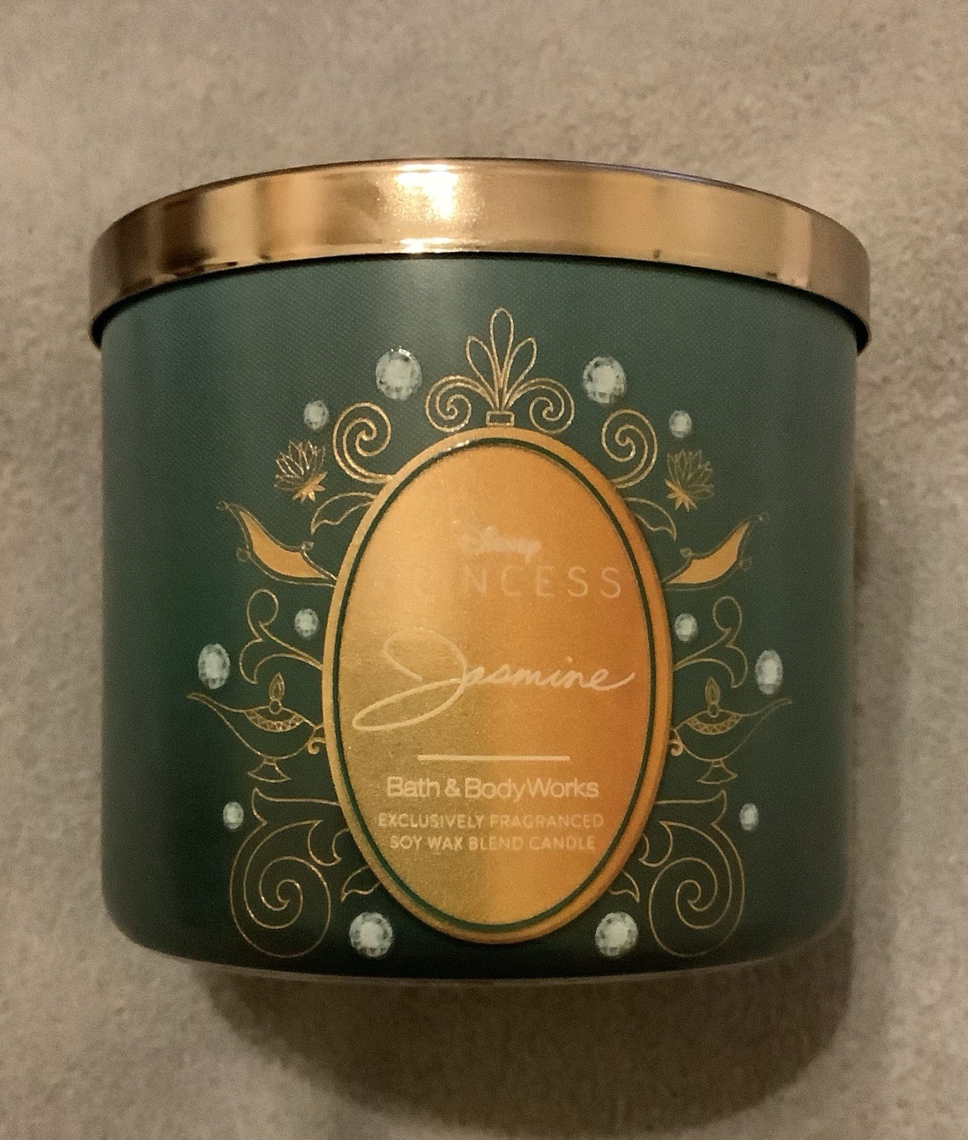 Bath & Body Works 3 WICK CANDLE DISNEY PRINCESS JASMINE