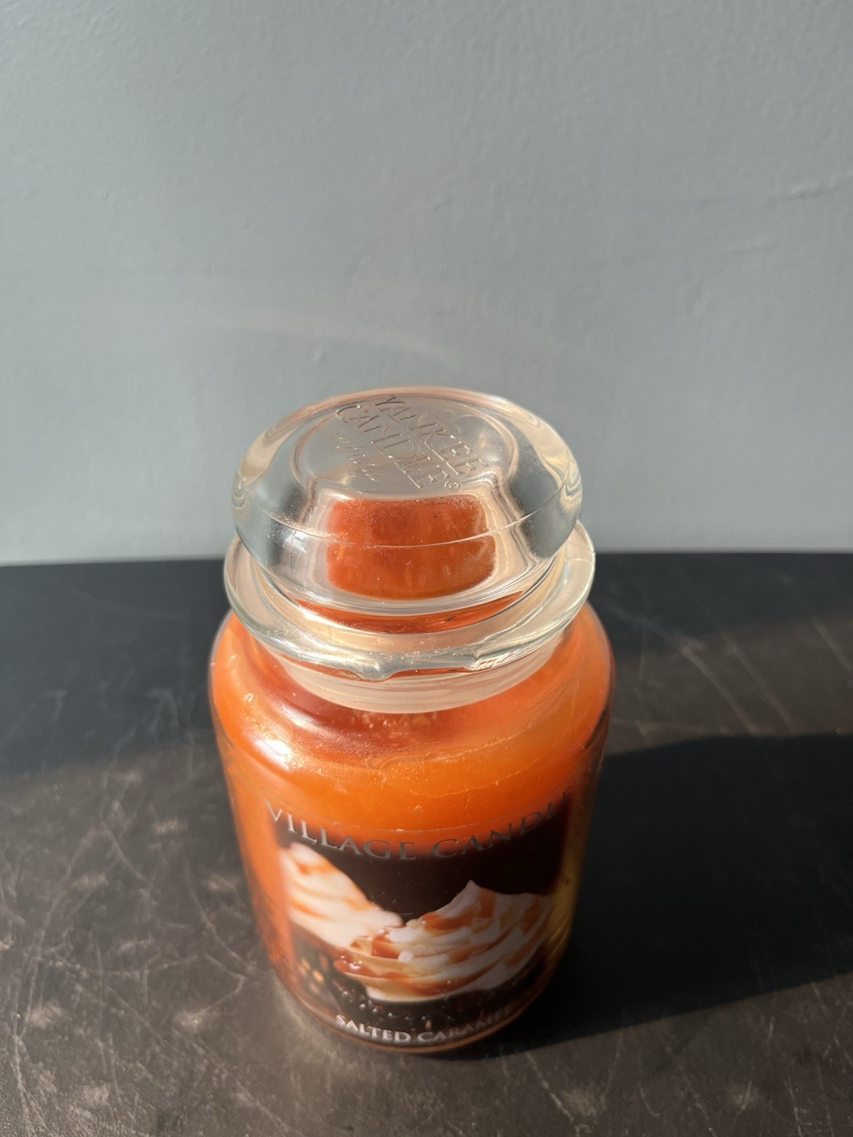 NEW Village Candle Salted Caramel Classic Candle DISCONTINUED RARE