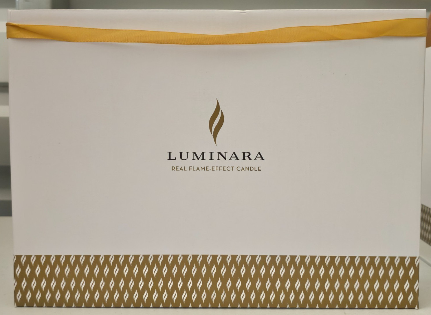 Luminara Brown Glitter 3 Pillar Candle Set Remote Control 5″, 7″ & 9″ X 3″