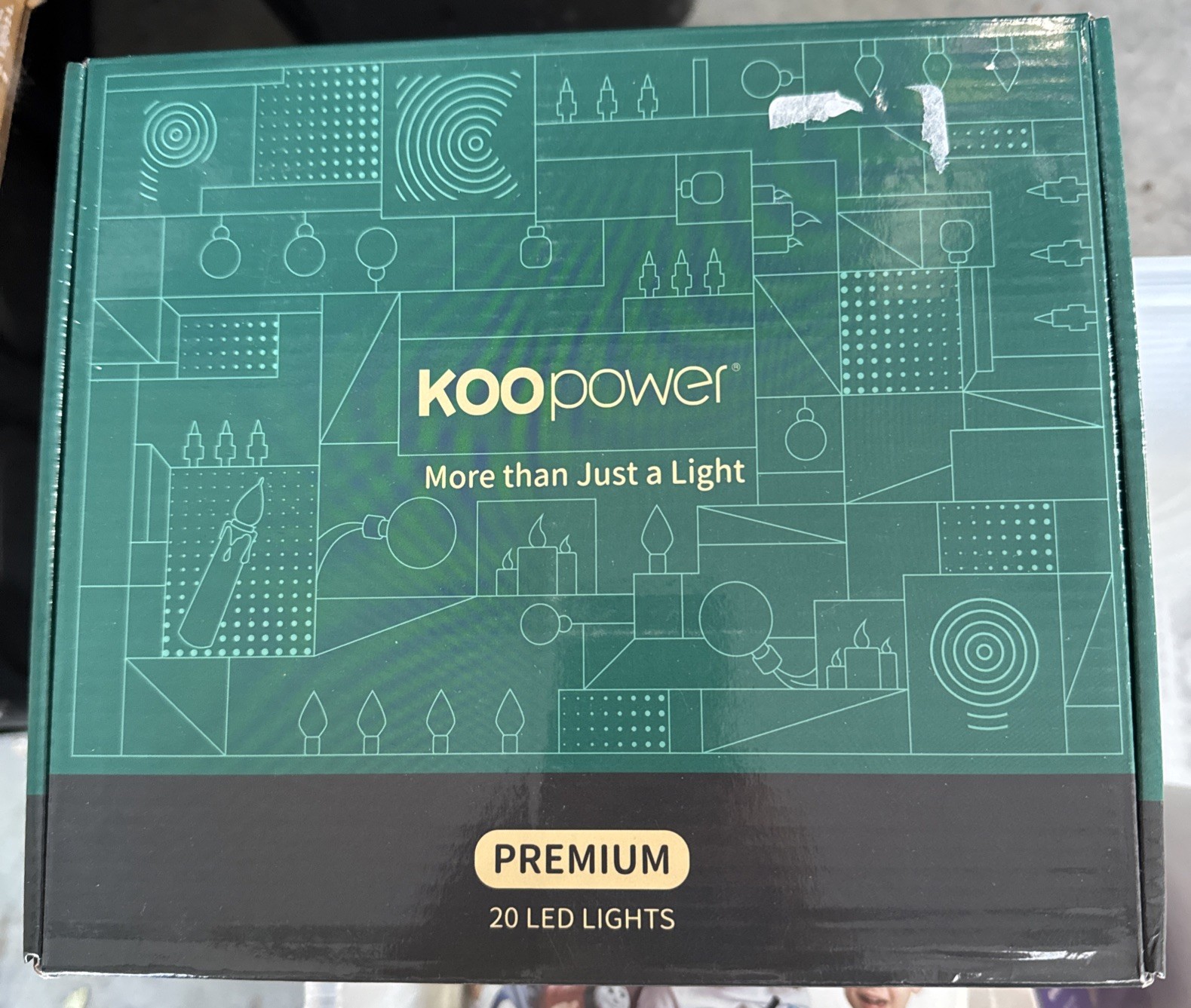 koopower 20 PCS LED Candle Lights Set 20 Pack Warm White Cordless Remote BS