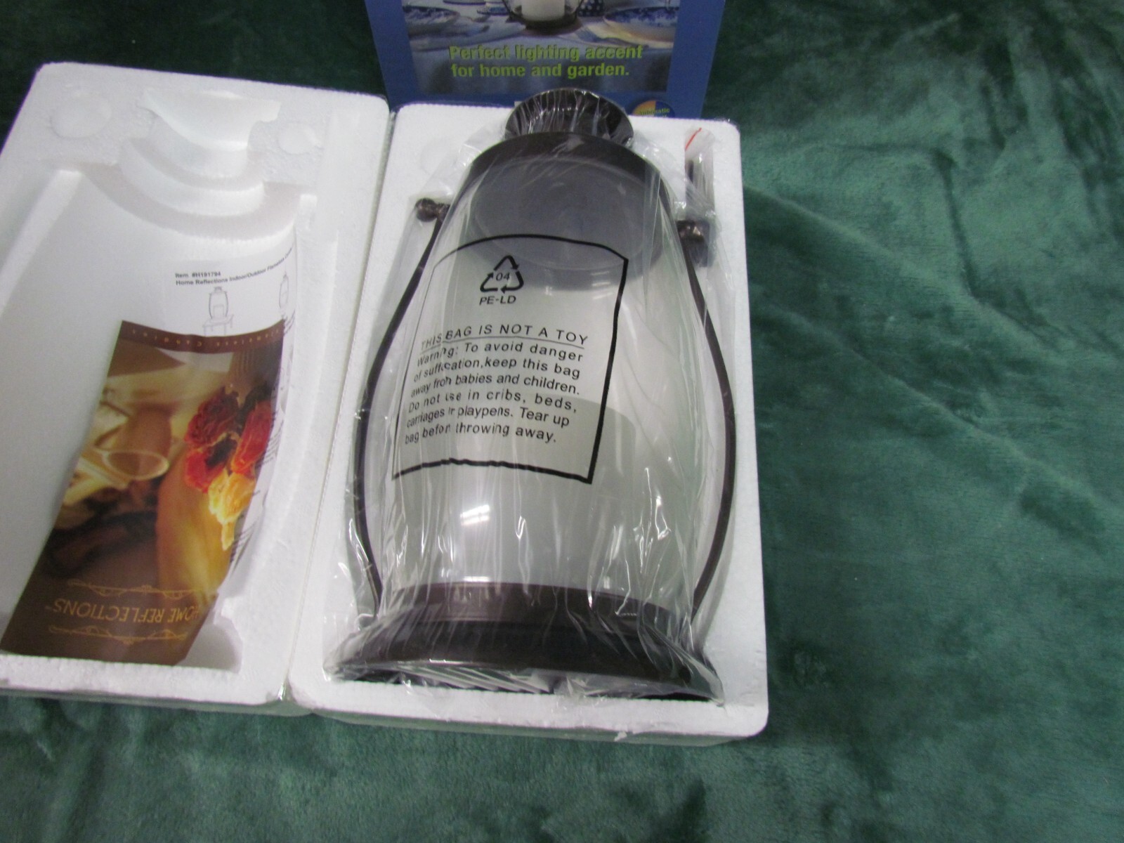 2 Home Reflections Indoor Outdoor Flameless Lantern Candle Timer Chain