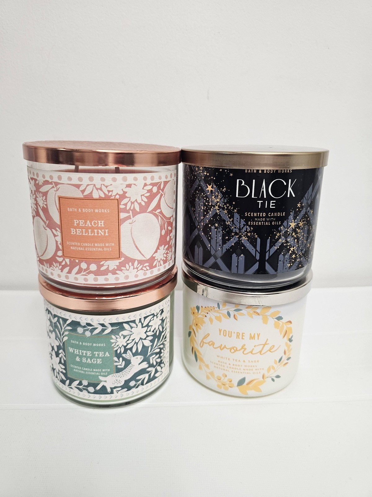 Bath & Body Works 3 Wick Scented Candle With Natural Essential Oils Pick Now