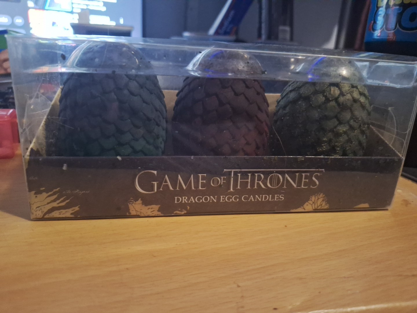 Game of Thrones Dragon Egg Candles, Set of 3