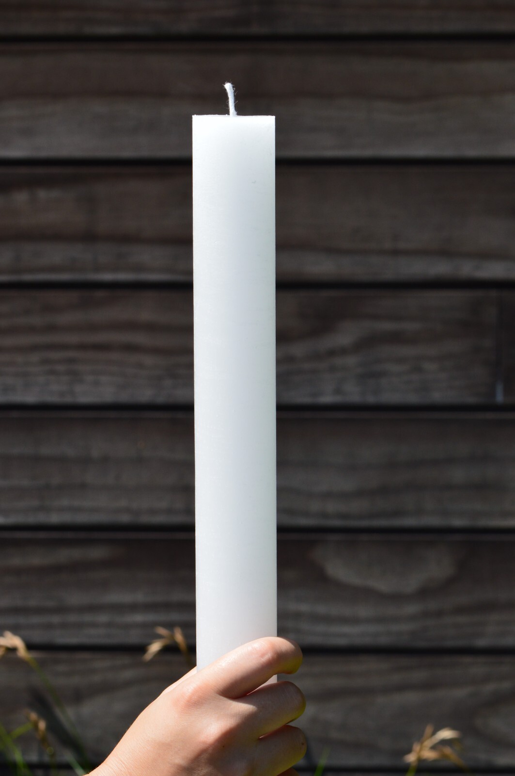 Pillar Candles 24 Inch Tall White Handmade Unscented For Wedding Baptism Church