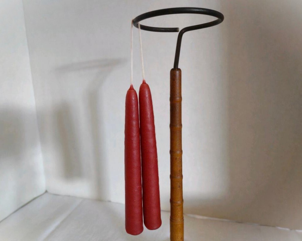 Hand-Dipped Taper Candle Pair ~ 6″ Chubby ~ 11 Colors ~ Scented & Unscented