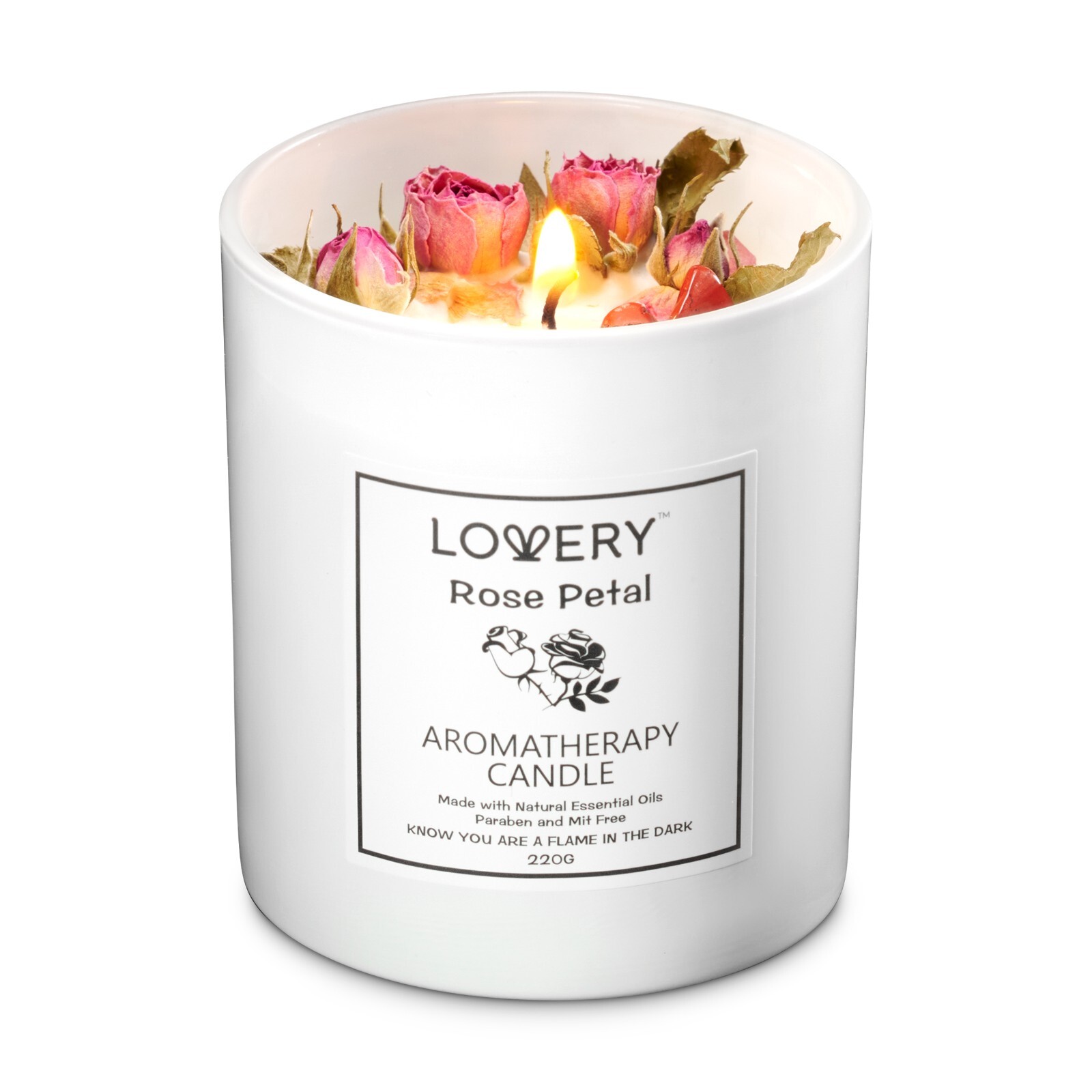 Rose Home Candle, 8oz Luxury Aromatherapy Scented Candle Gift Set,bestseller,