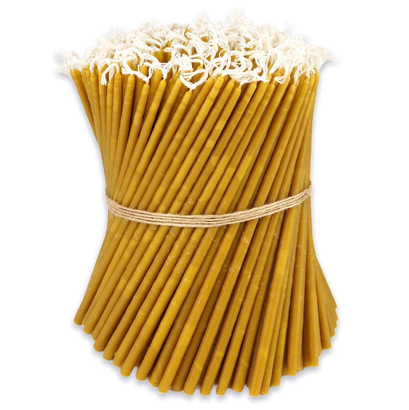 Pure Beeswax Taper Candles – Orthodox Church, Bulk, Ritual, Prayer, 11″ (27cm)