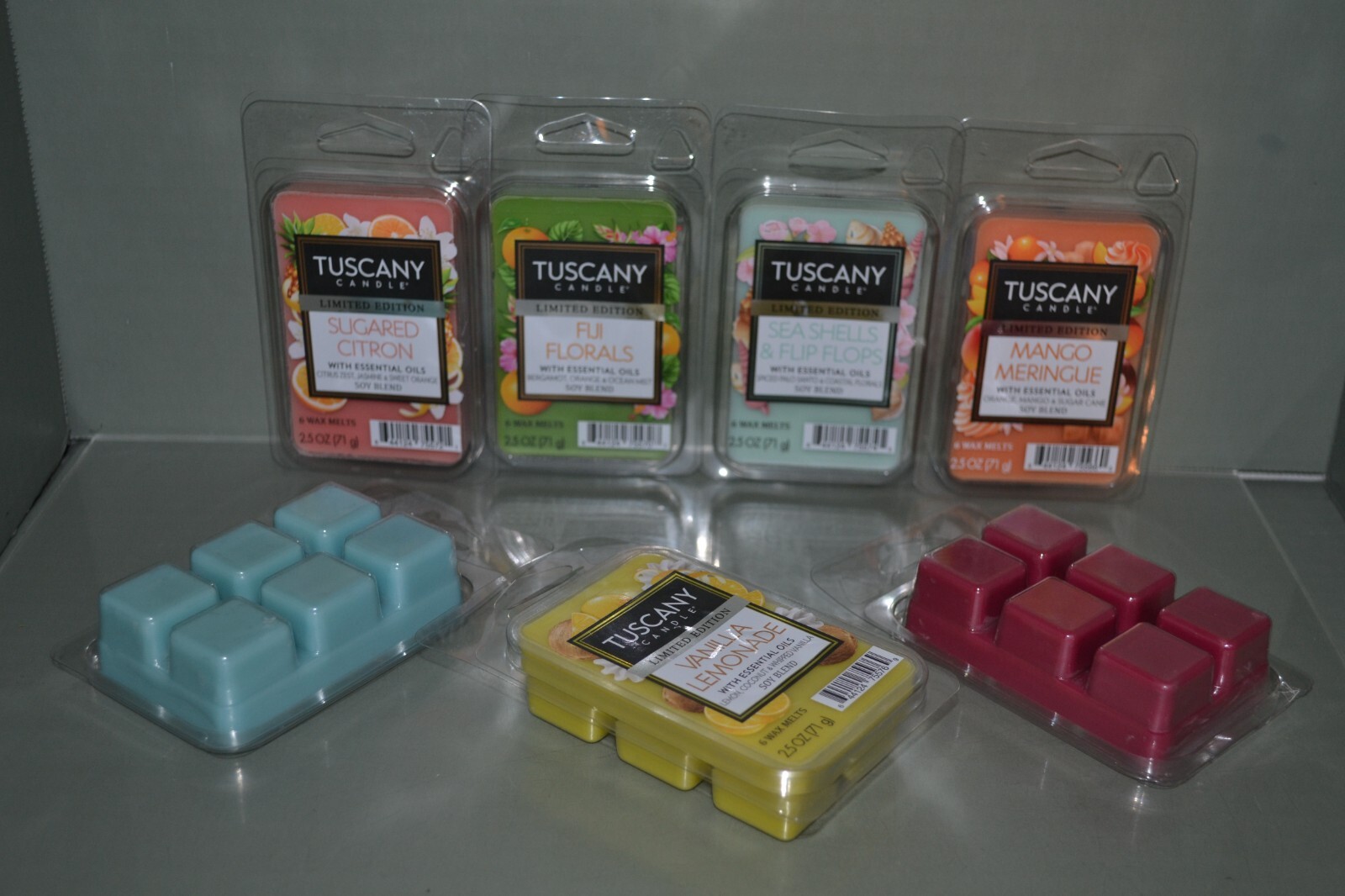 (7) Tuscany Candle Wax Melts Cubes, Limited Edition 7 Different Scents 6 In Each