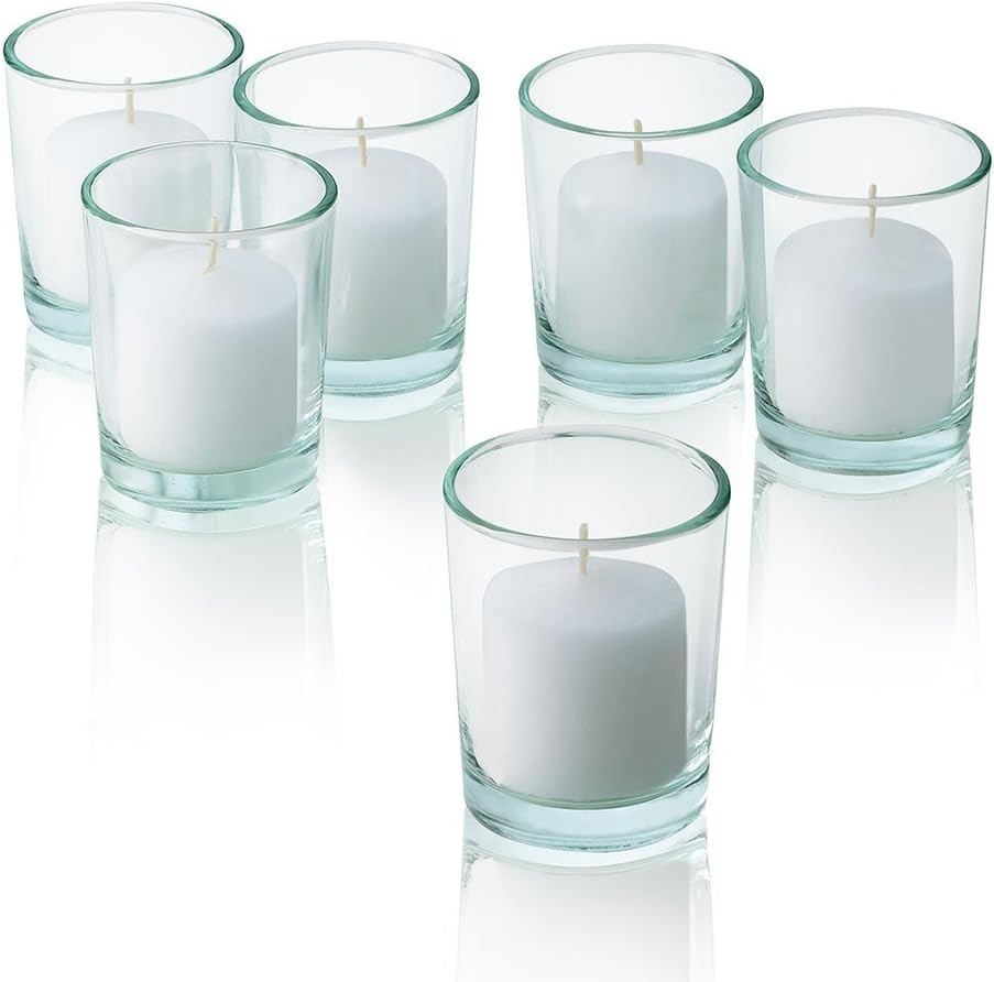 NEW 144 Pack White Candles Unscented 10 Hour Burn Wedding Party Bulk Box