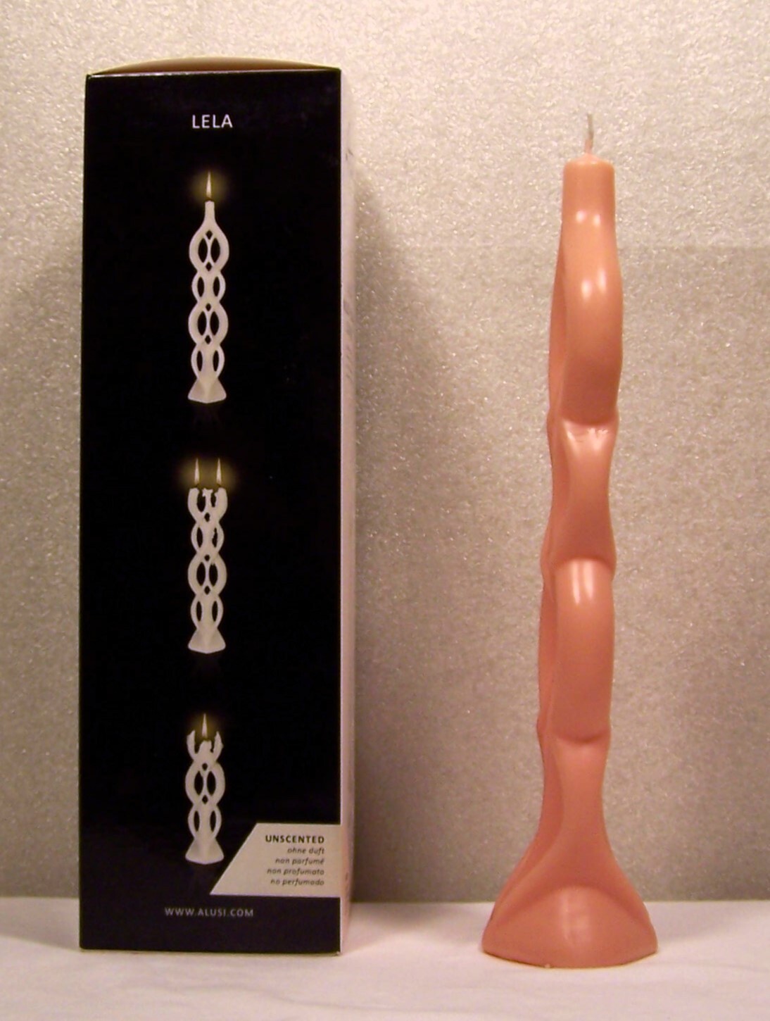 Alusi Multi Flame Candle LELA Blush Pink Rose Unscented Modern Avant-garde Decor
