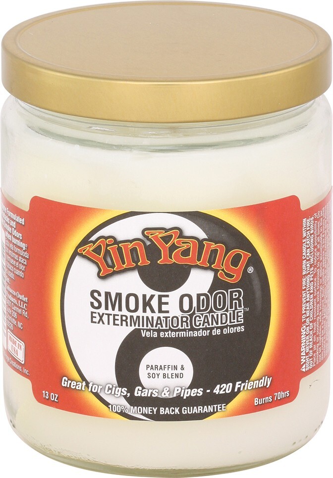 Smoke Odor Exterminator Candle Yin Yang (3) 13oz Jars Free Shipping