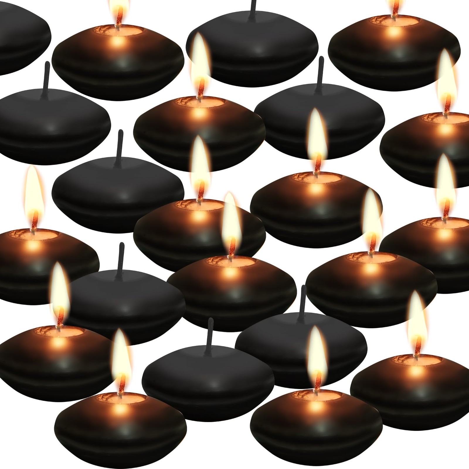20 PCS Floating Candles Centerpieces 1.5 In Unscented Small Decor Wedding