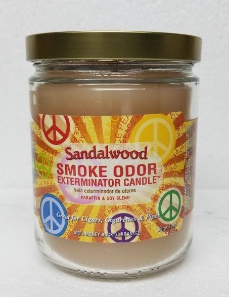 Smoke Odor 13 oz Candles 2 Fragrances Set Bamboo Breeze/Sandalwood.