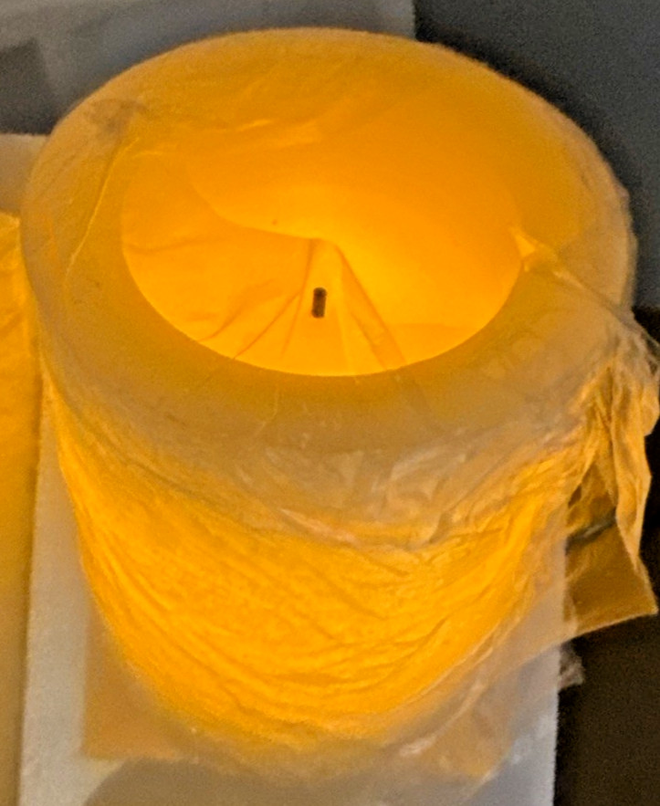 5-Pack Flameless LED Pillar Candles Real Wax Moving Flame Set NIB