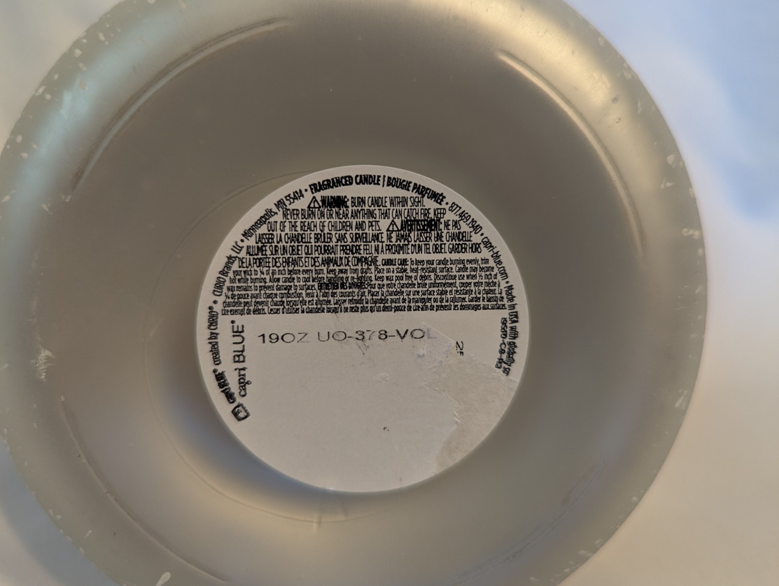 Capri Blue candle, 19oz, no lid