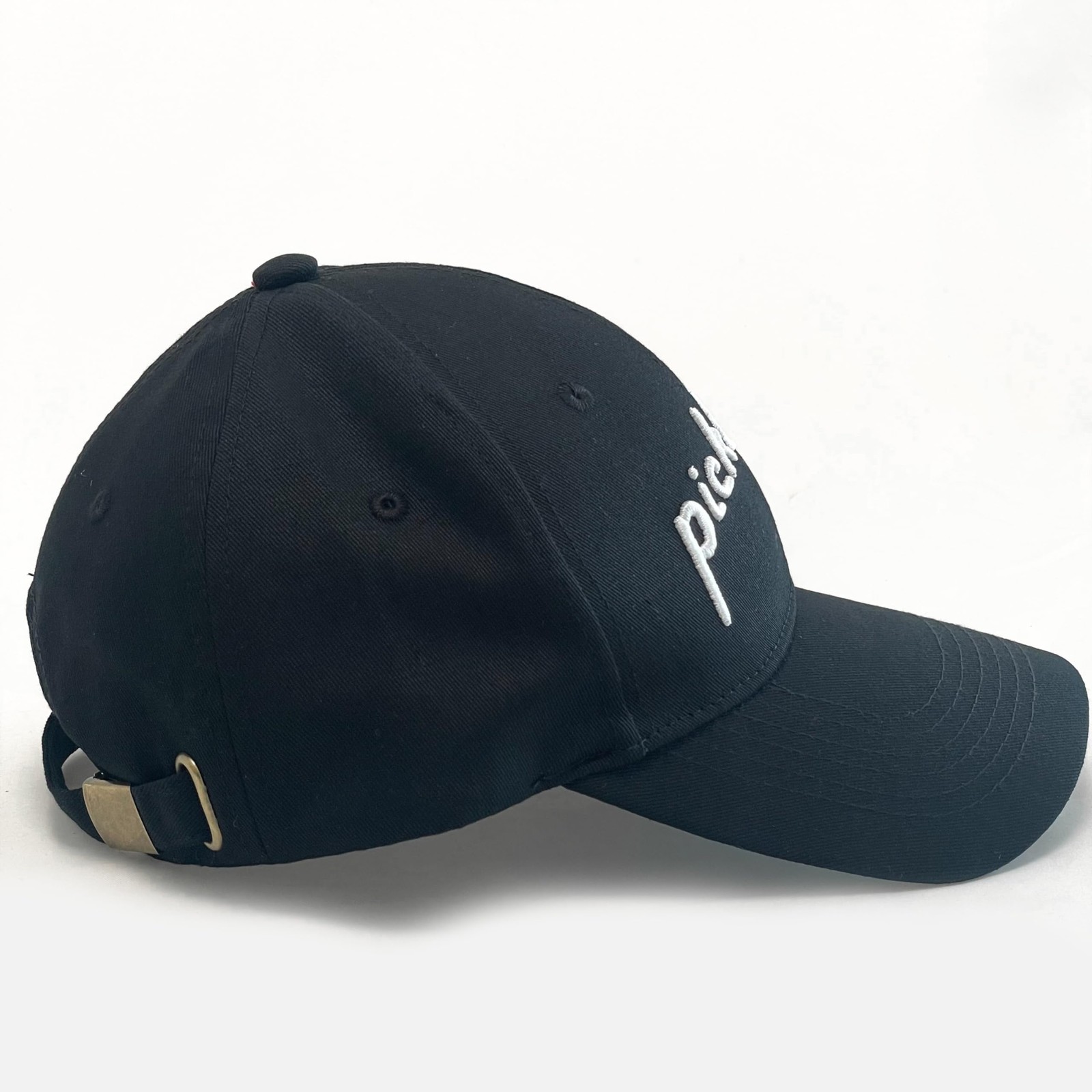 Pickleball Hat 100% Cotton Embroidered Unisex (Black)