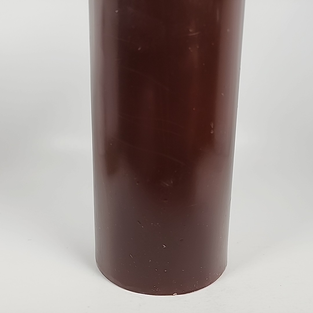 Luminara 8” Dark Brown Real-Flame Effect Candle w/Remote Control