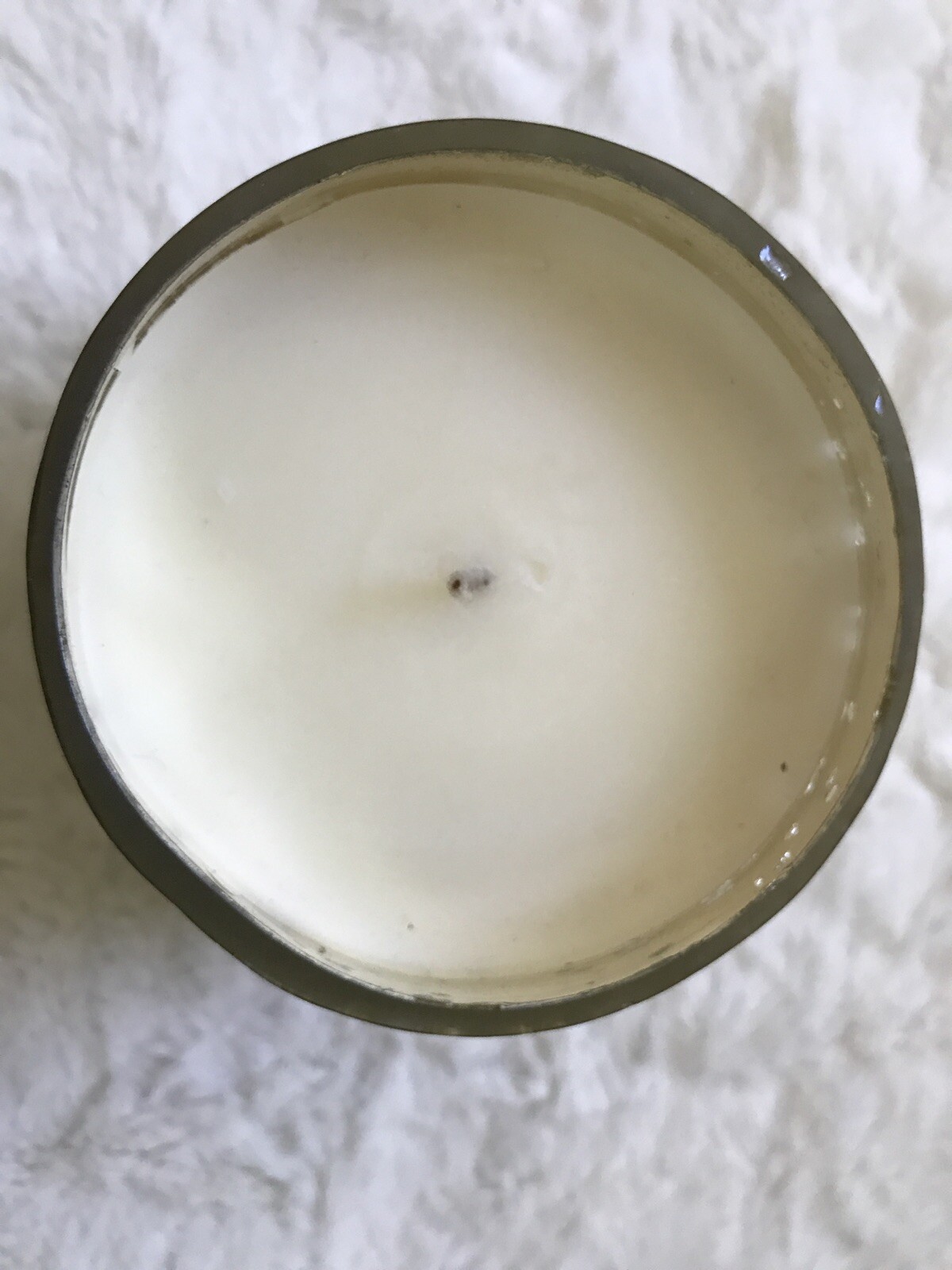 New Vanilla Candle In Beautiful Glass Jar, 4 1/4” X 4 1/2”, India