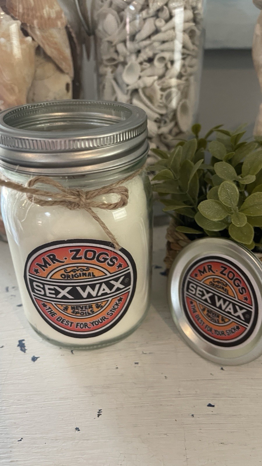 Sex Wax Candle W/ Wood Wick 100% Organic Clean Sustainable Ingredients
