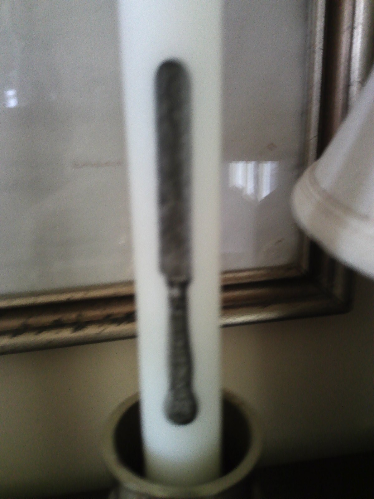 2 Lucid Candles Refillable 11” tapers Elegant Fork Knife Design NIB please read