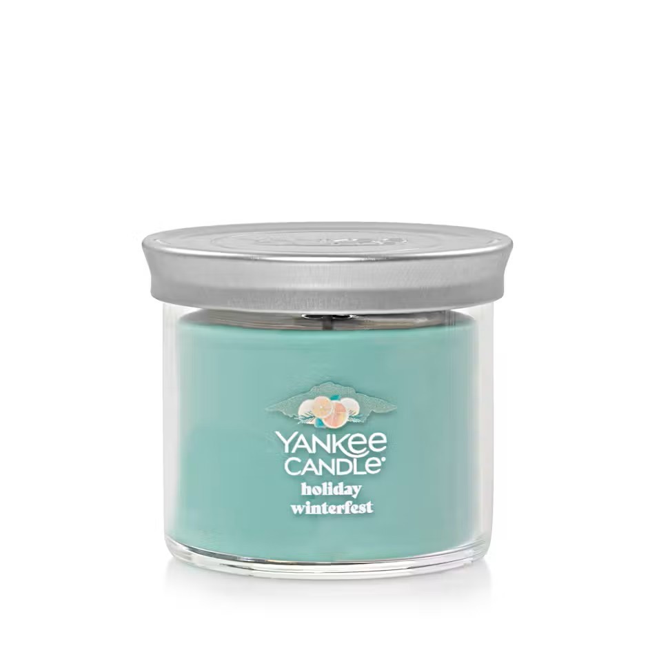Yankee Candles in White Spruce & Grapefruit, Fresh Powder & Holiday Winterfest