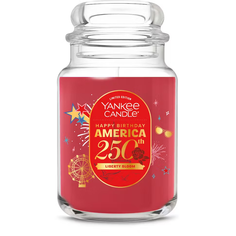 YANKEE CANDLE HAPPY BIRTHDAY AMERICA 250TH Anniversary Jar Candle Liberty Bloom