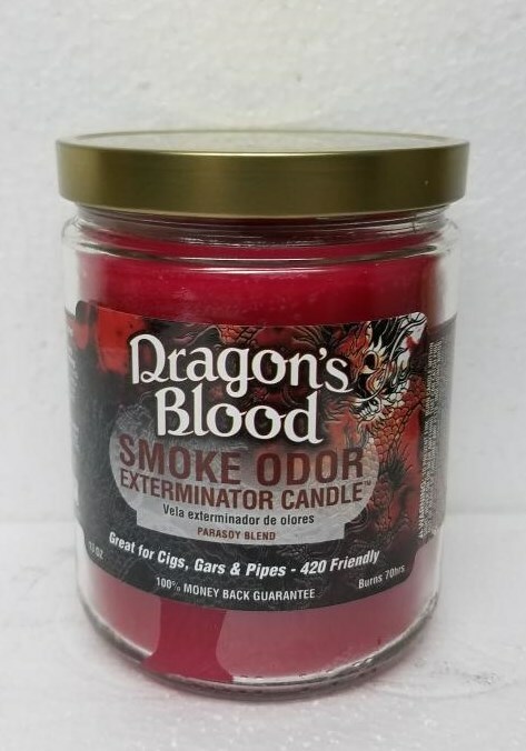Smoke Odor Exterminator 13 oz Jar Candle Dragons Blood