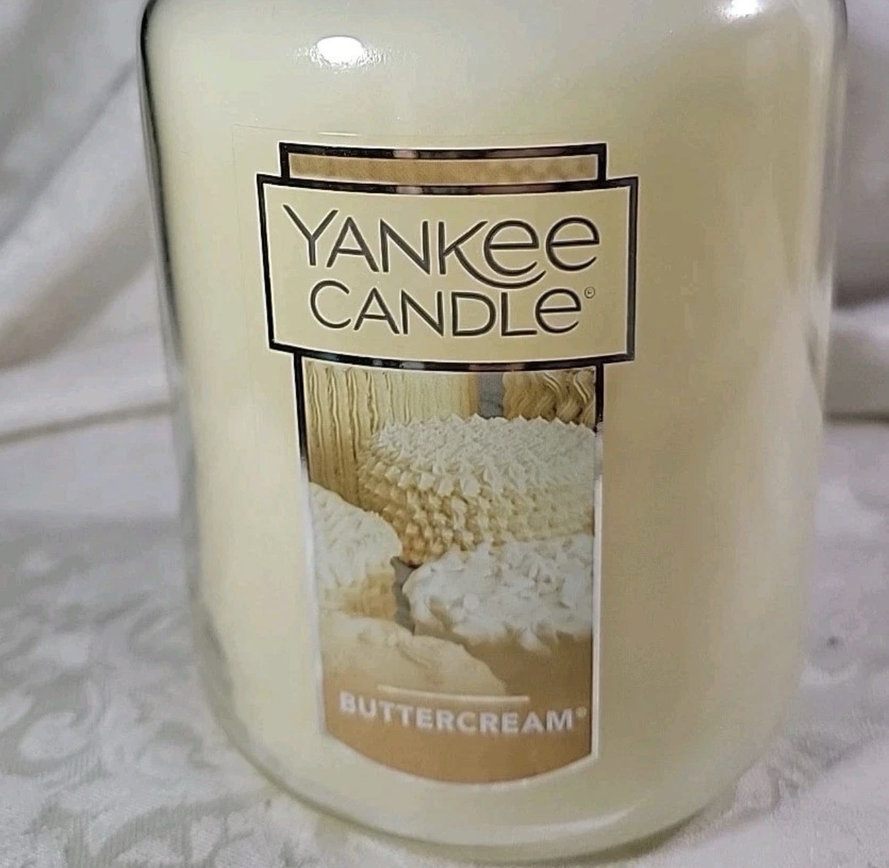Yankee Candle BUTTERCREAM 22 oz LARGE JAR Candle NEW – Retired scent