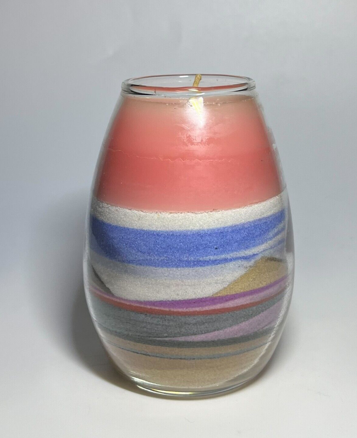Retro Sand Art Home Decor Mountain Desert Blue Sky Southwest Candle