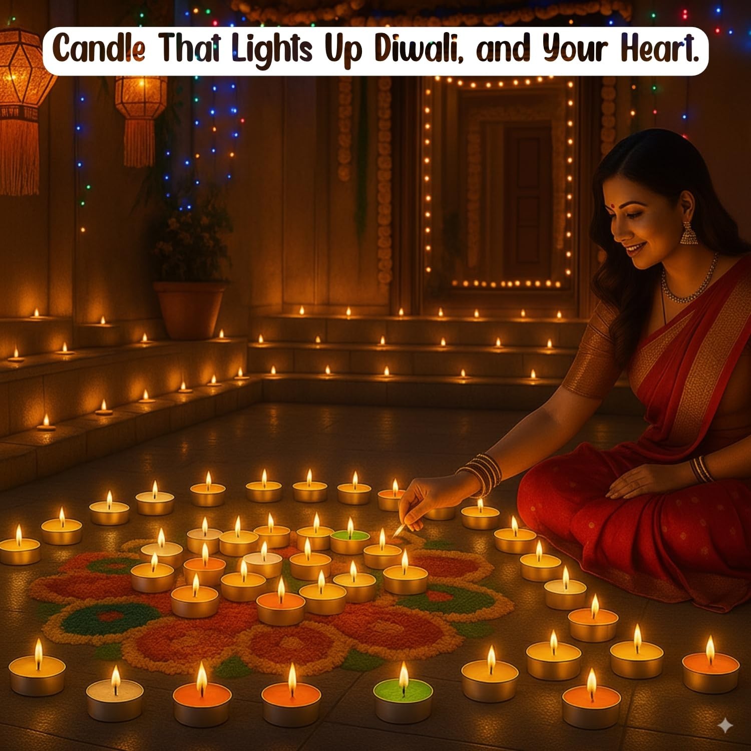 200 Pcs Multicolor Tealight Candles for Diwali/Smokeless & Dripless | Fast Ship