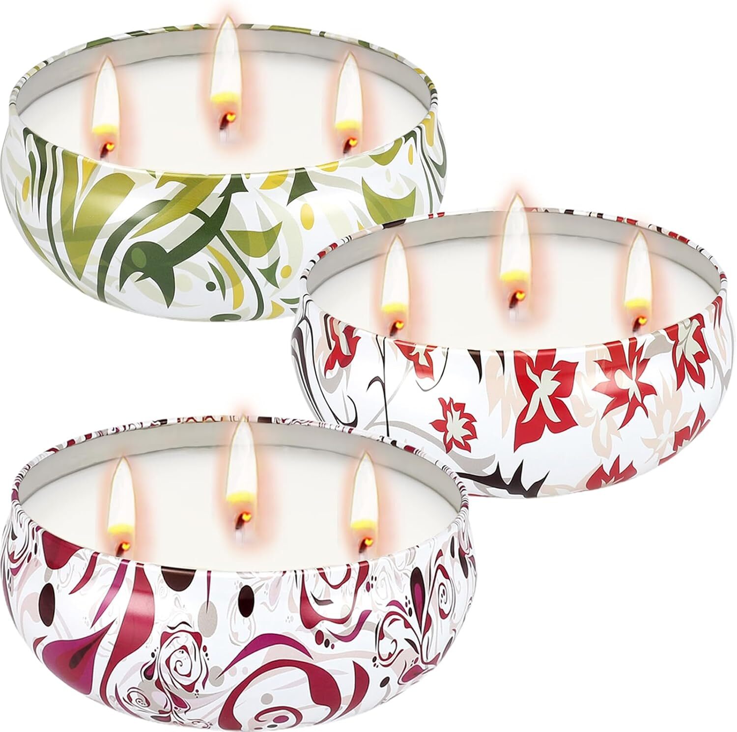 Outdoor Citronella Candle, Large 3 Wick Citronella Candle, Natural Soy Wax