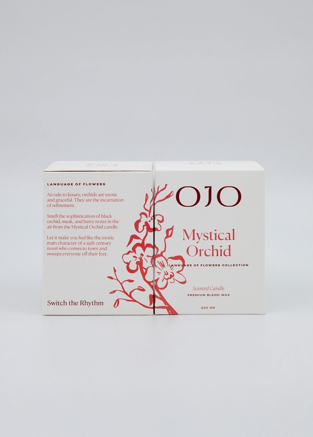 MYSTICAL ORCHID SCENTED CANDLE, 7.8 OZ JAR CANDLE PREMIUM WAX, 35-HOUR LONG BURN