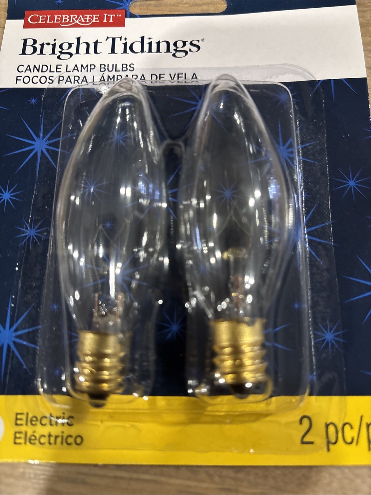 6 (2 Packs) Replacement Light Bulbs for Electric Candle Lamps Window Candles 7W