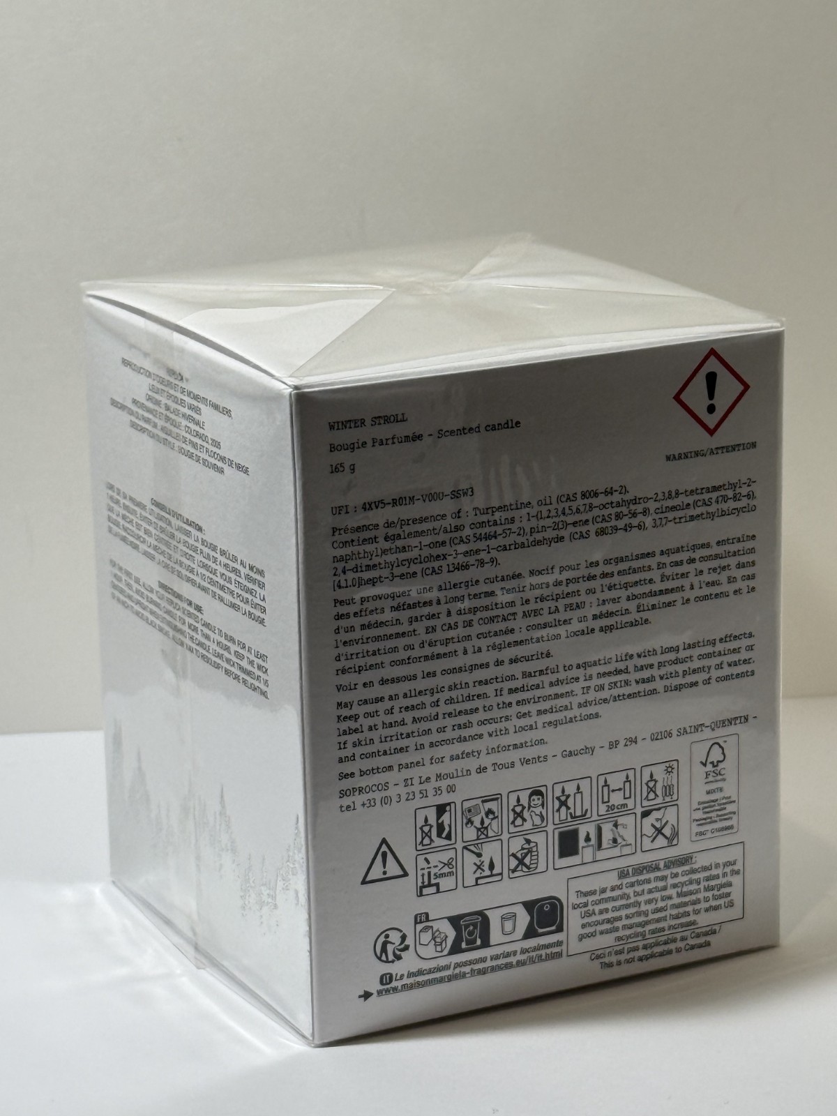 Maison Margiela Winter Stroll Candle 5.82oz / 165g Limited Edition Full Size NIB