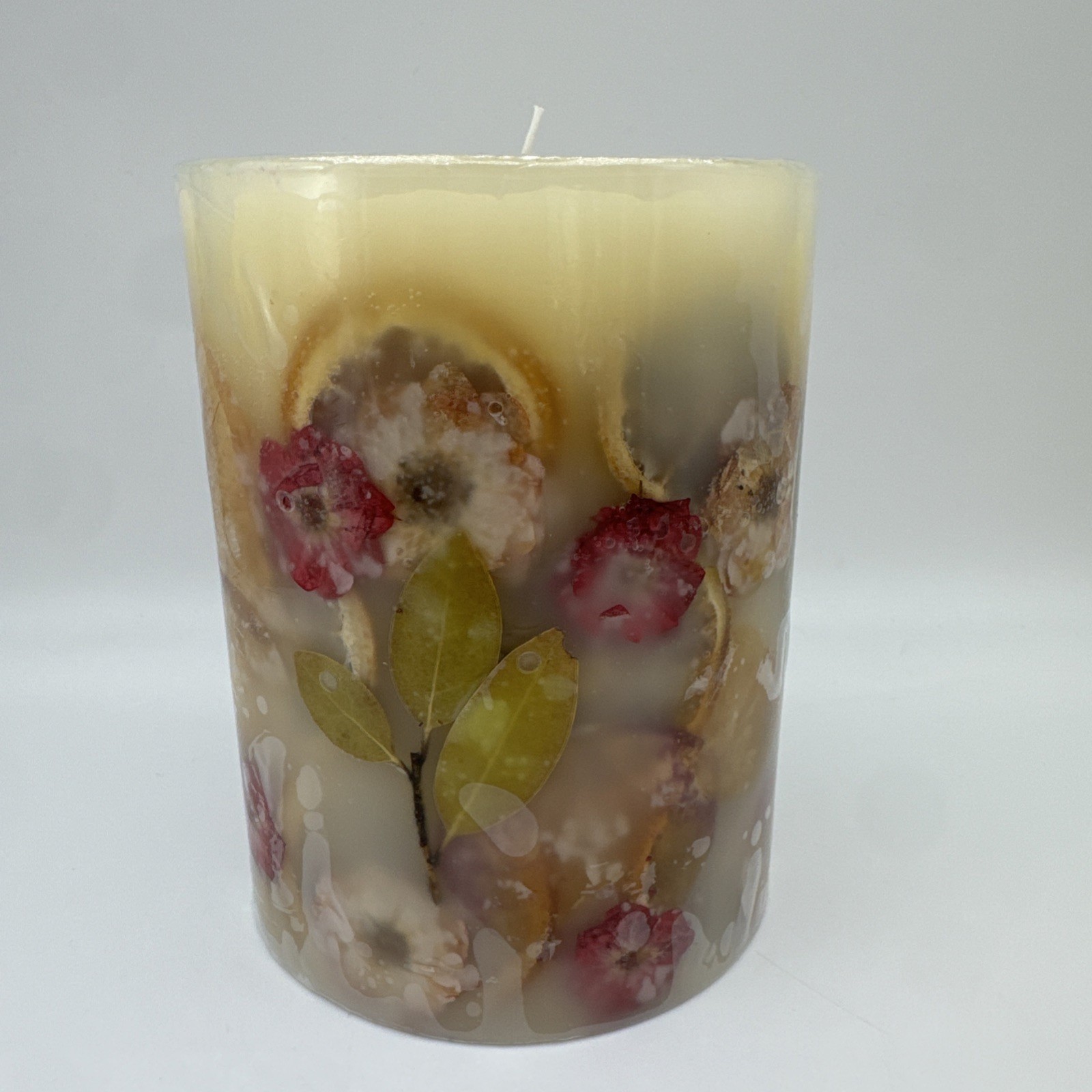 ROSY RINGS, PEONY & POMELO LUXURY BOTANICAL CANDLE, 6.5″ TALL, 200 HRS