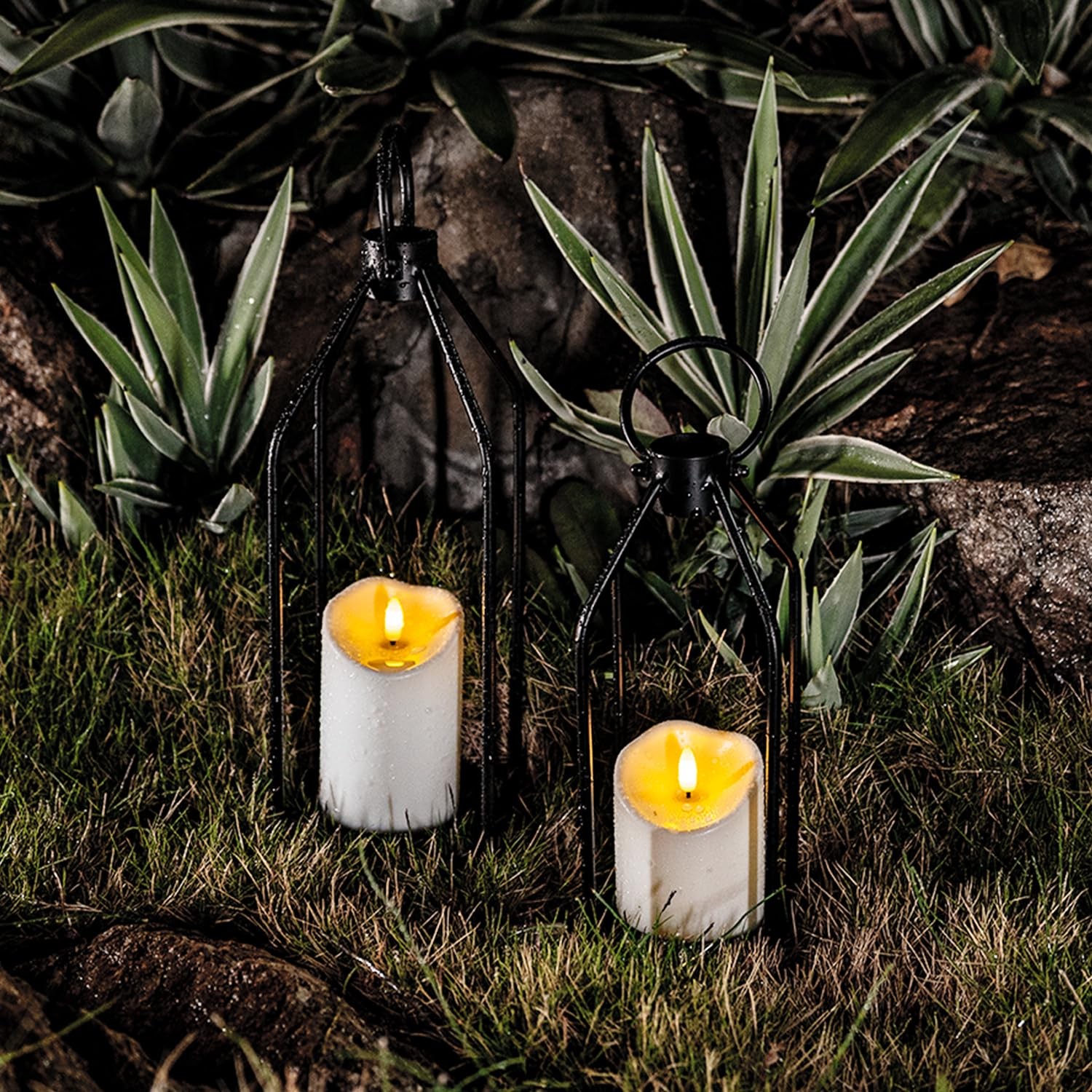 Outdoor Waterproof Flameless Candles, Led Candle With Remote, 3Pcs Battery Op…