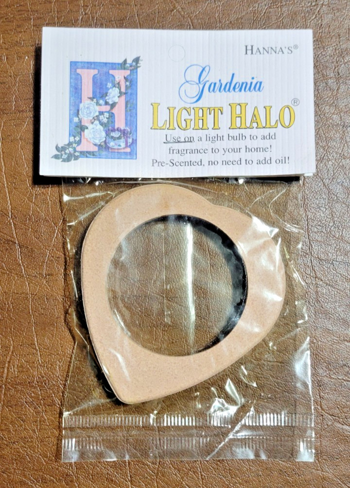 Vintage Hannas Candle Co Gardenia Light Bulb Light Halo New Old Stock Grannycore
