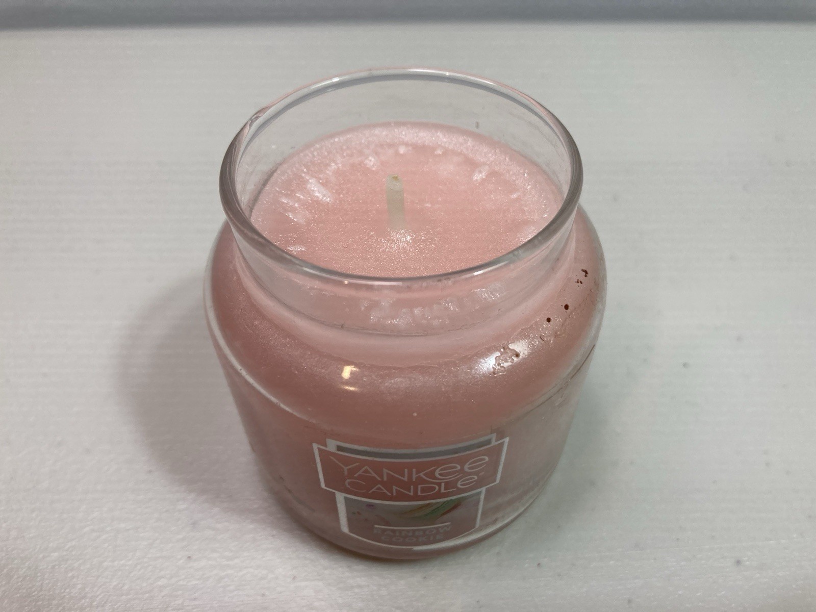 Yankee Candle Lot Of 2 RAINBOW COOKIE, AROMATIC ORANGE & EVERGREEN 3.7 oz Jars