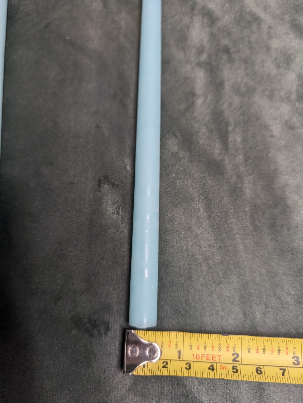 Creative Candles Vintage New in Box 8 Blue Tapers 12 x 1/2 + 2 Candle Holders