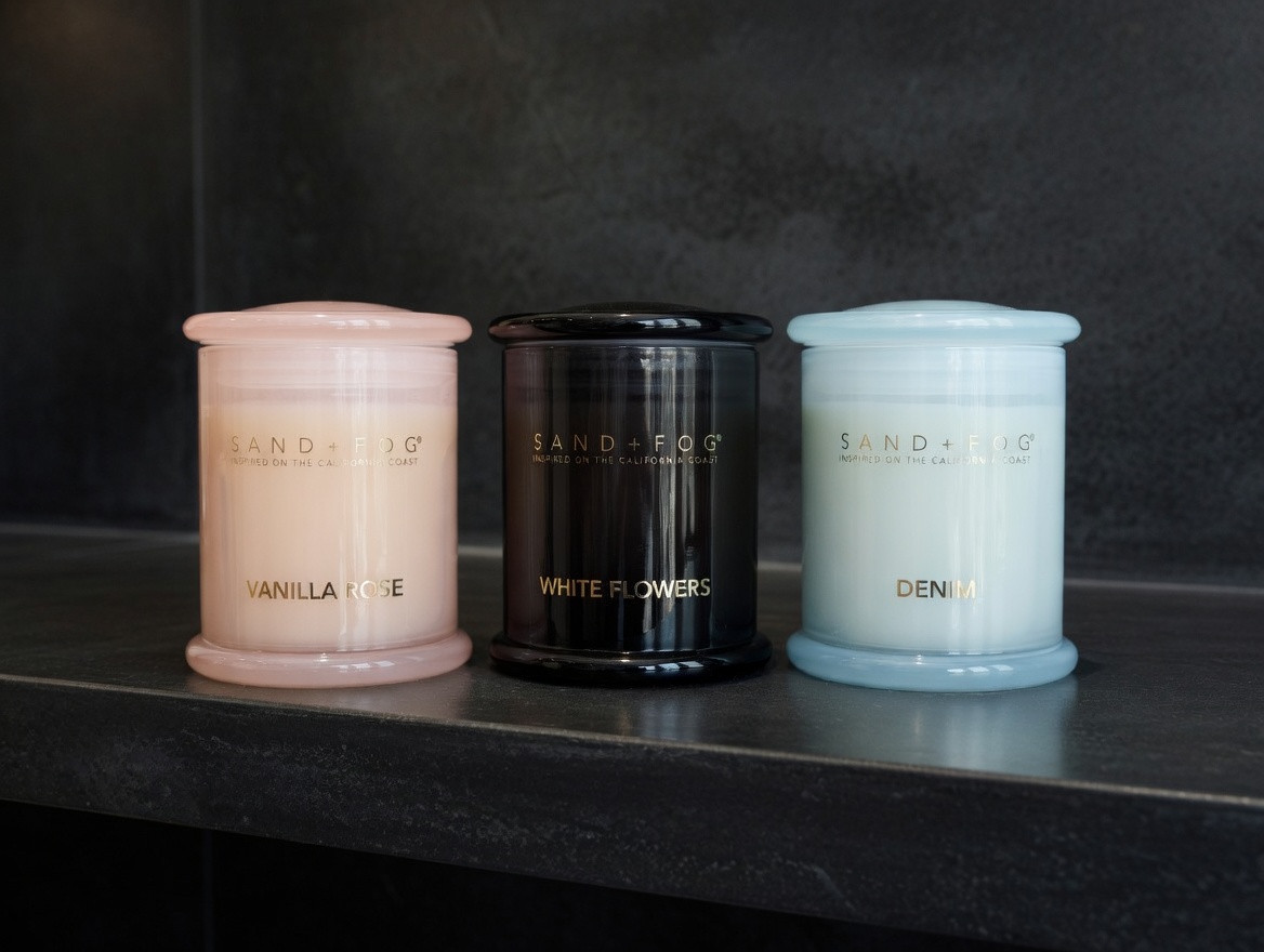 SAND + FOG Candle Collection – Luxury Scented, Unique Jars Lot NEW – CHOOSE