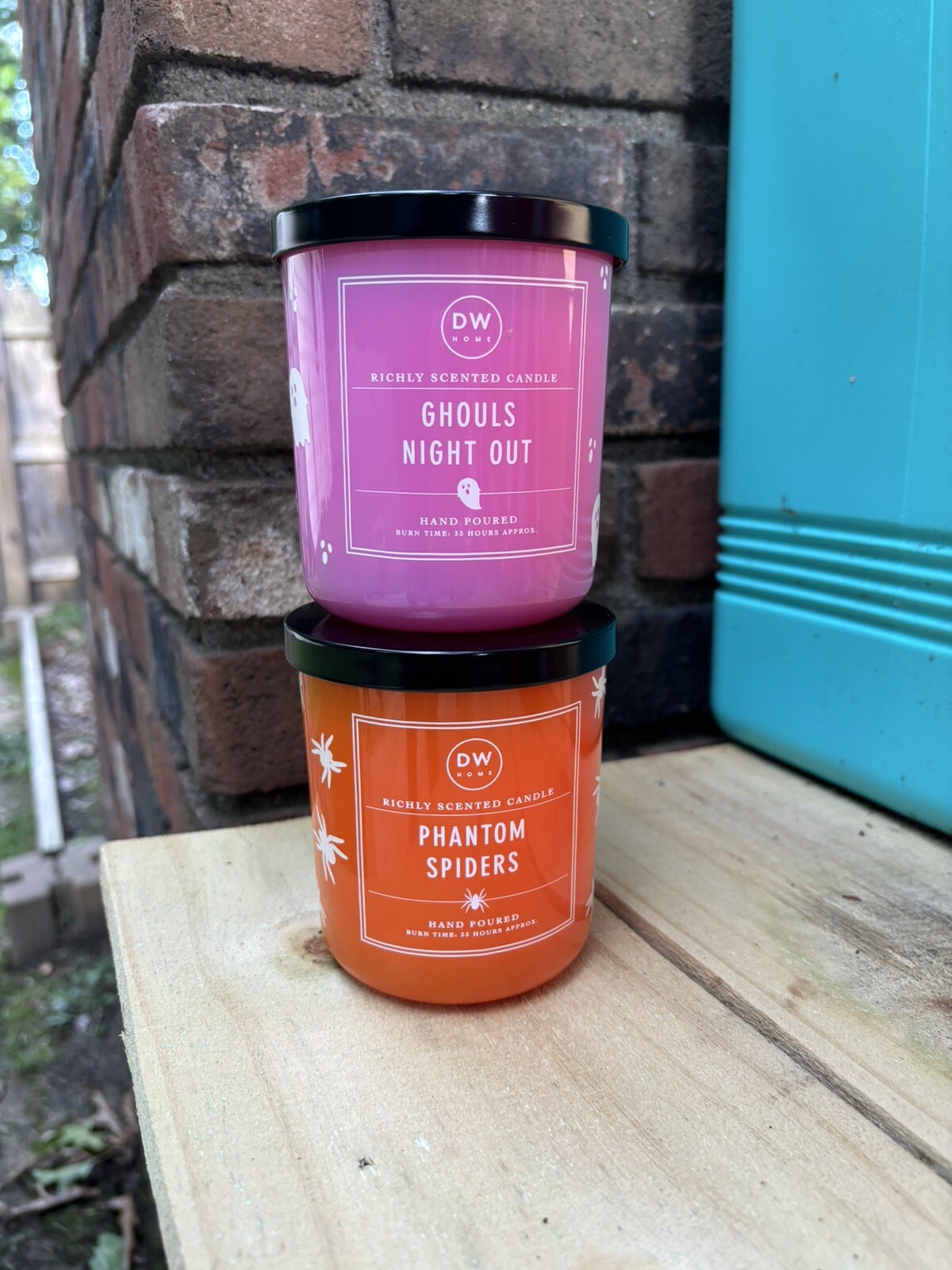 DW Home Candle Phantom Spiders And Ghouls Night Out Set Rare New Halloween Scent