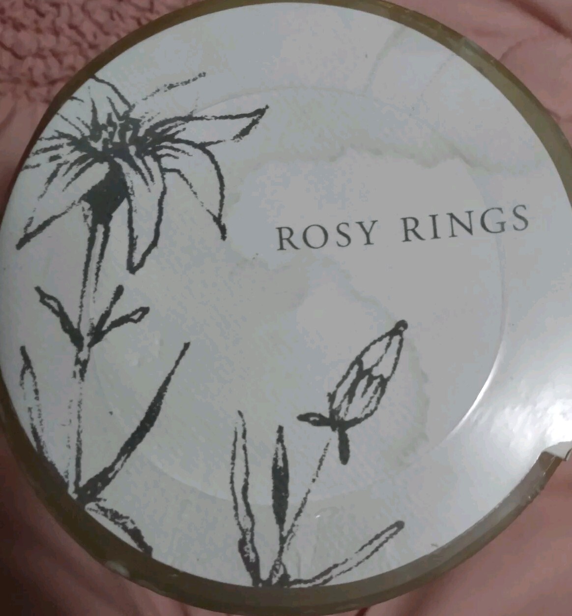Rosy Rings Spicy Apple 5.5″ Tall Round Botanical Candle Fragrant Decorative 120h