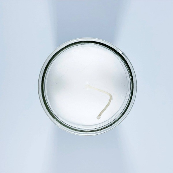 11.3oz Unscented Glass Jar Candle White