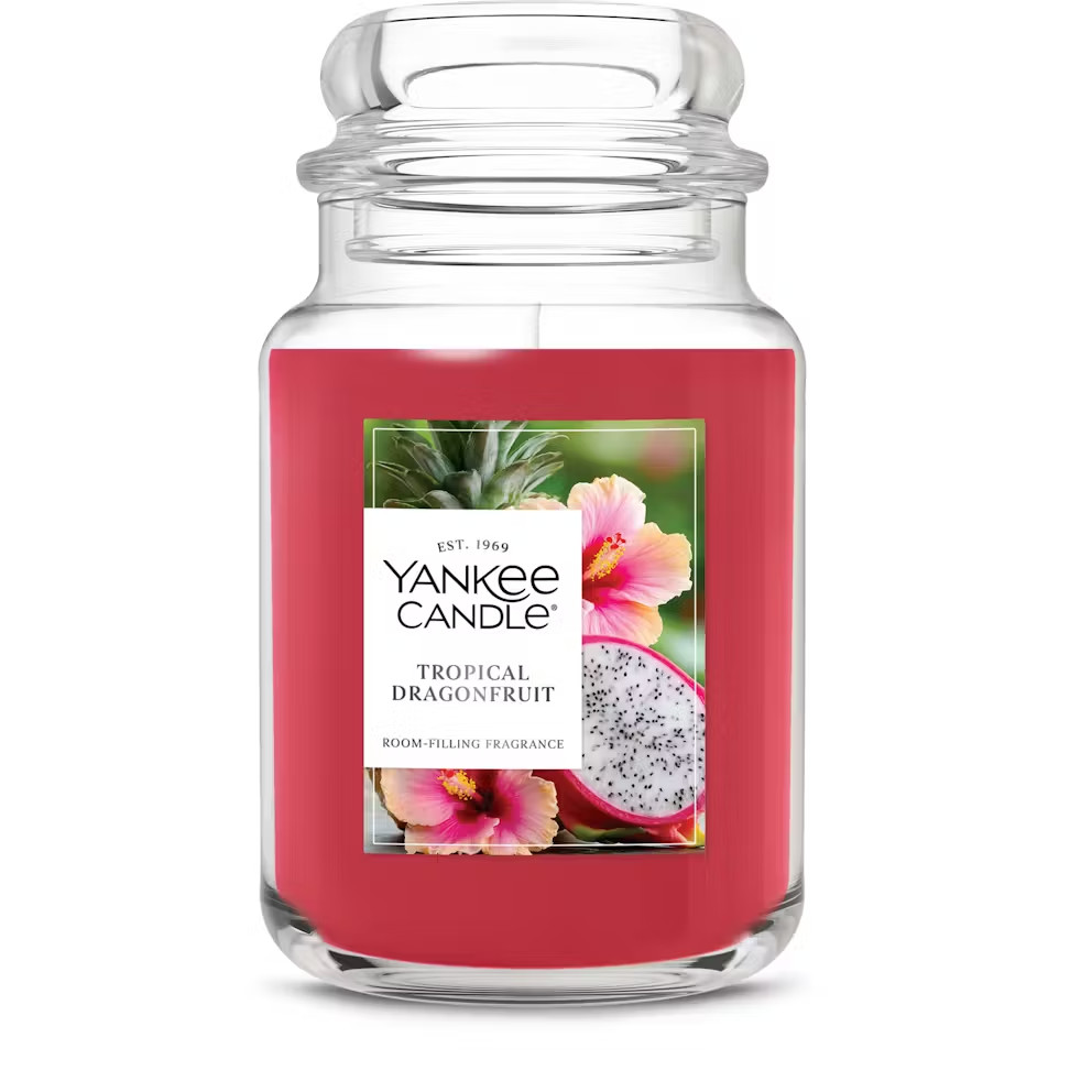 Yankee Candle Tropical Dragonfruit Large Jar Candle 22oz New Spring Summer Scent