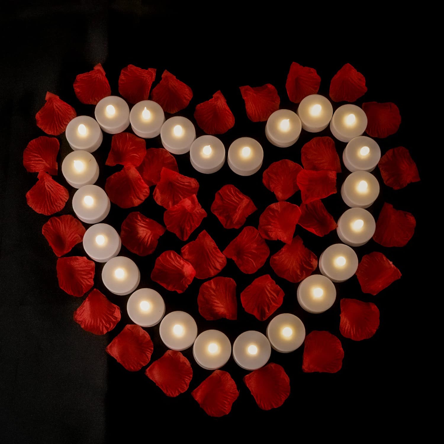 Hanzim Battery Operated LED Tea Lights: 24PACK Flameless 24pack, Warm White