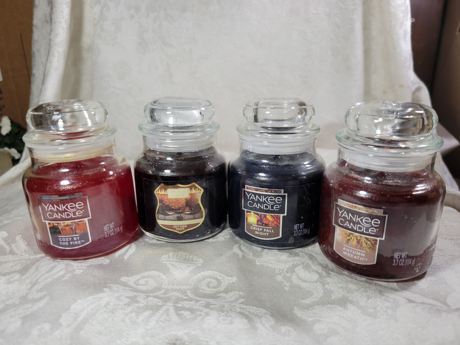 Yankee Candle Fall Themed Small Jars – Set of 4 – NEW
