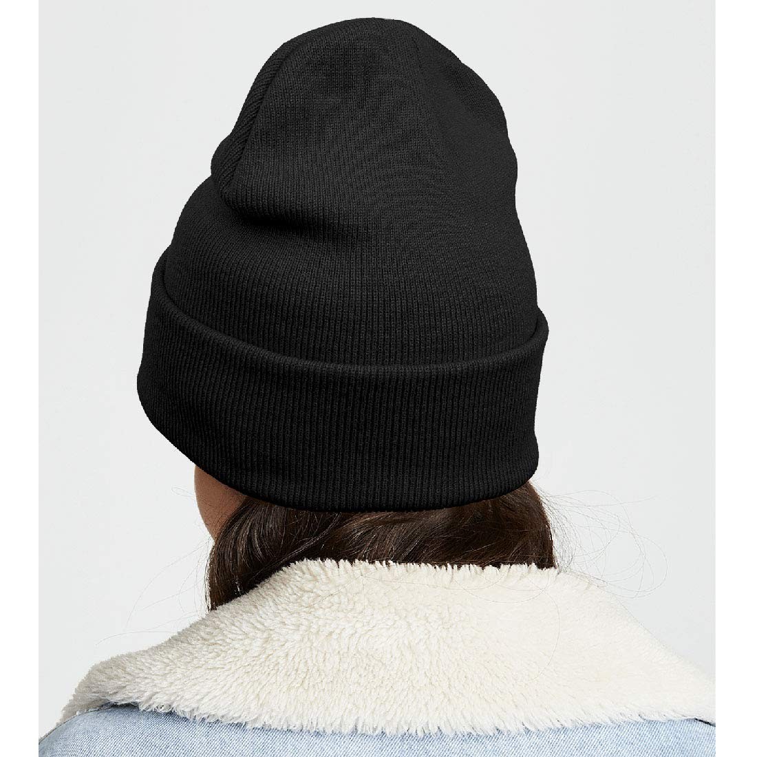 Cool Graphic Beanie Men And Women Black Cap Hat Skullcap Knitted Winter Warm