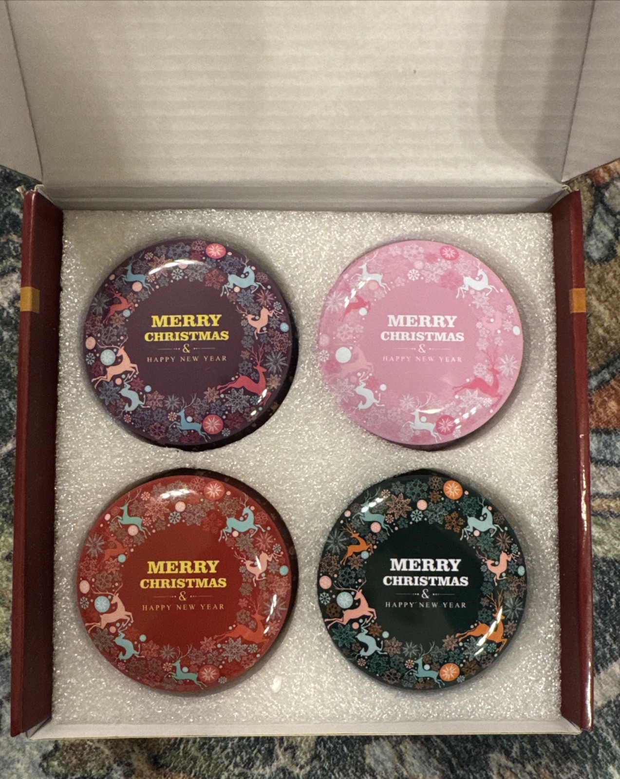 4-Pack 4.4 oz Each Aromatherapy Scented Candles Stress Relief 120 Hours Gift Set